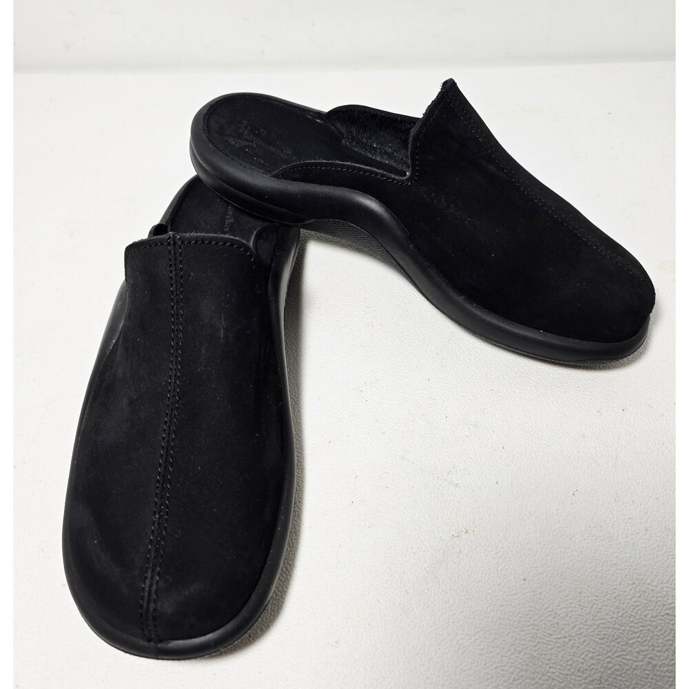 Hammacher Schlemmer UNISEX Clogs Mules Slides Black Shoes SZ 39EU/M 6.5US/W 9